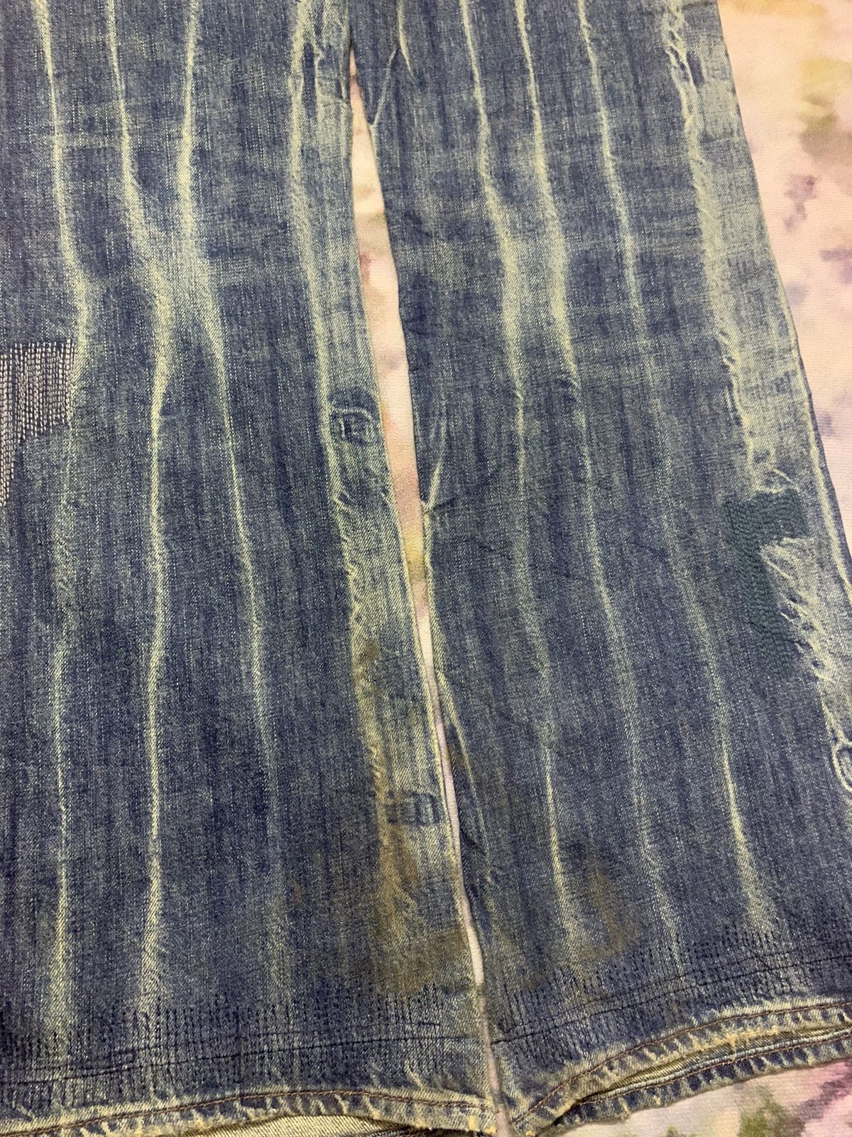 Guess Flare GUESS JEANS Mud Washed Rusty Denim Size US 35 - 11 Thumbnail