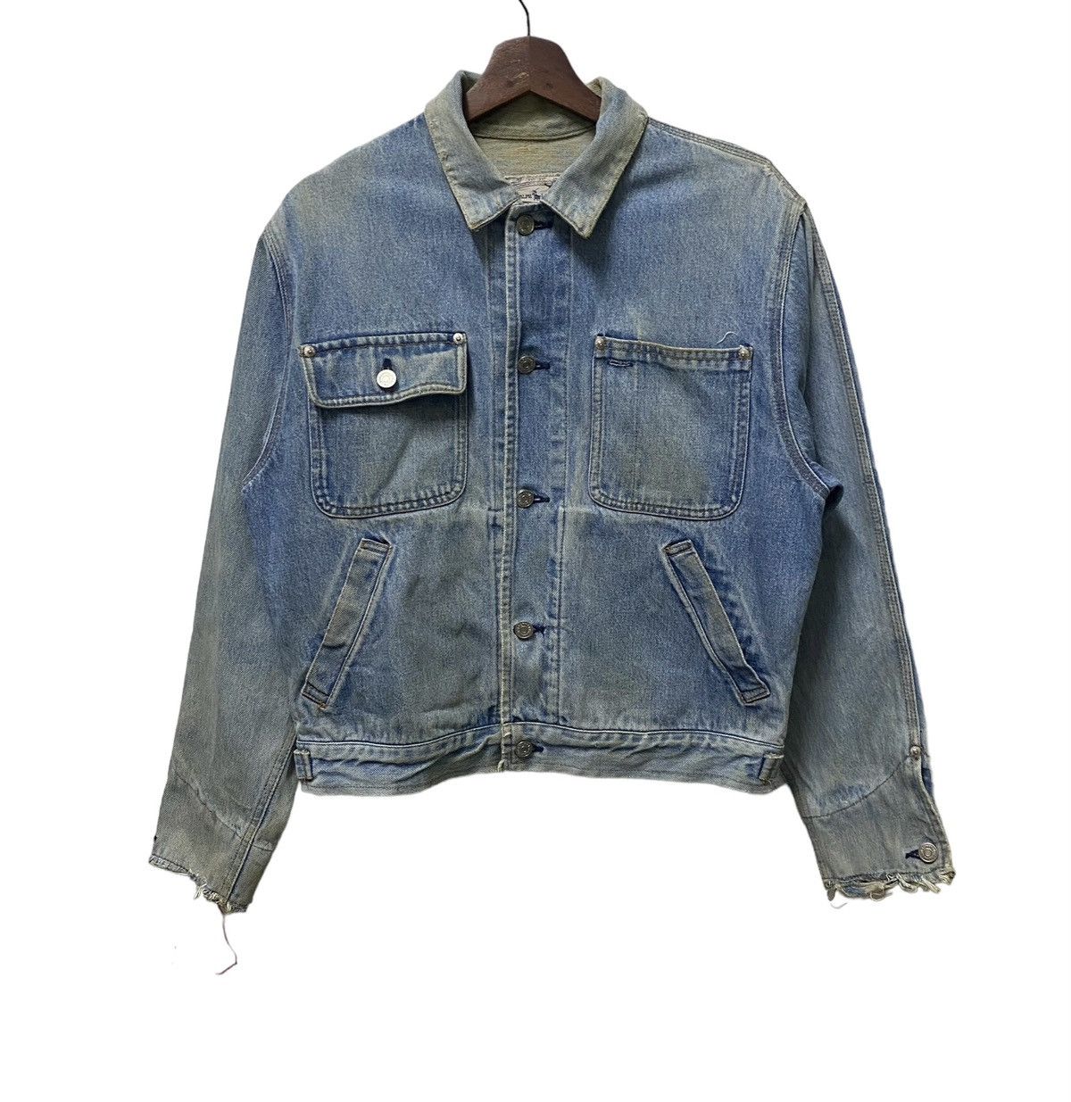 Distressed Denim × Japanese Brand Fuga Denim Jacket | Grailed
