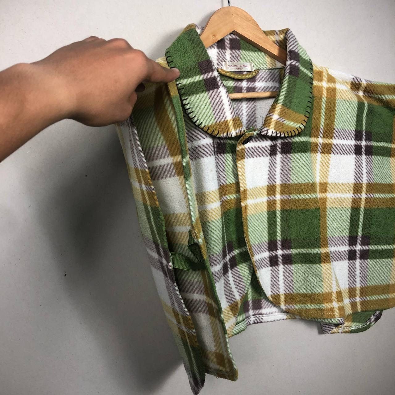 Cloak Avant Garde Japanese Checkered Poncho Cloak Capes Size US M / EU 48-50 / 2 - 3 Thumbnail