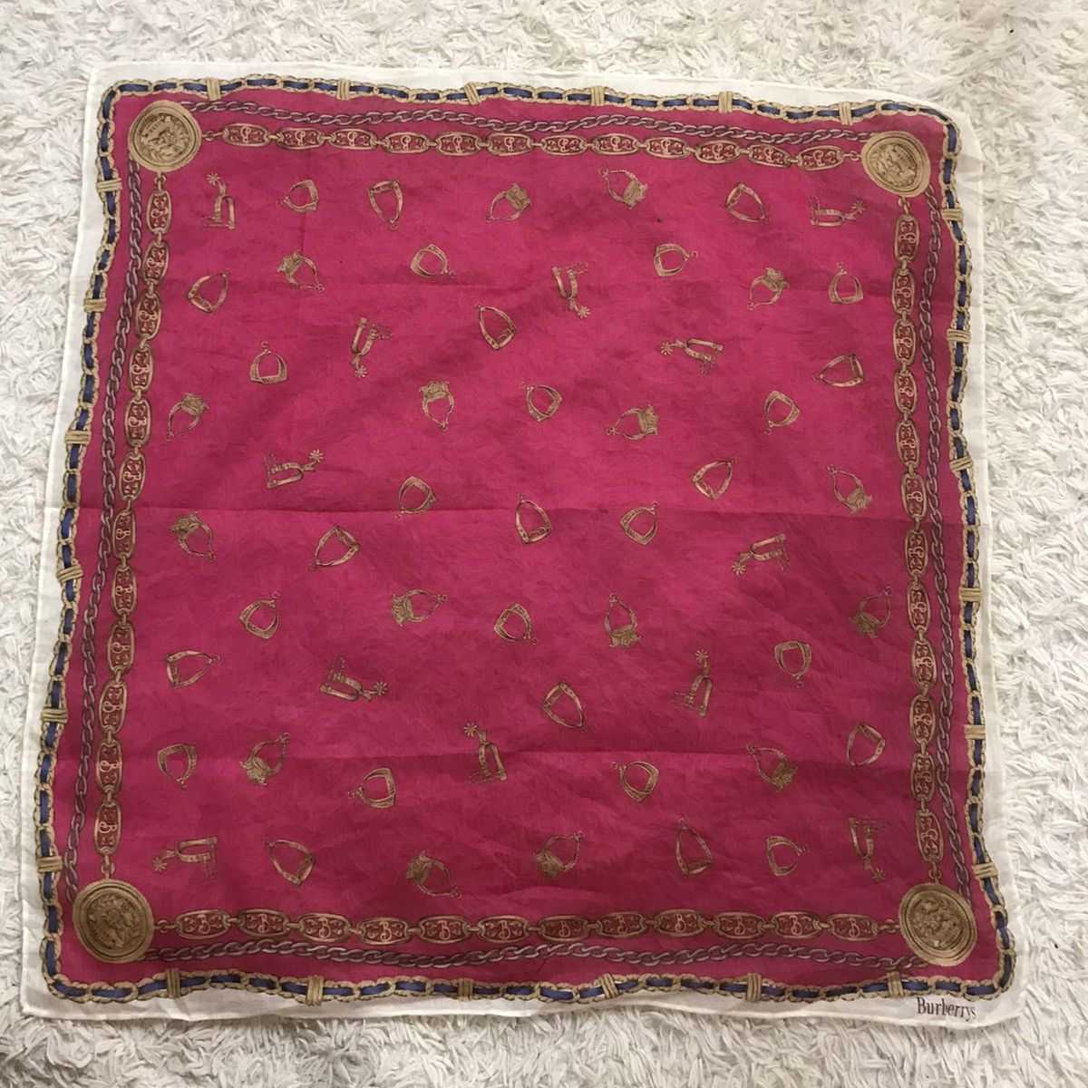 Burberry ‼️BURBERRY HANDKERCHIEF/BANDANA/NECKERCHIEF‼️ Size ONE SIZE - 3 Thumbnail
