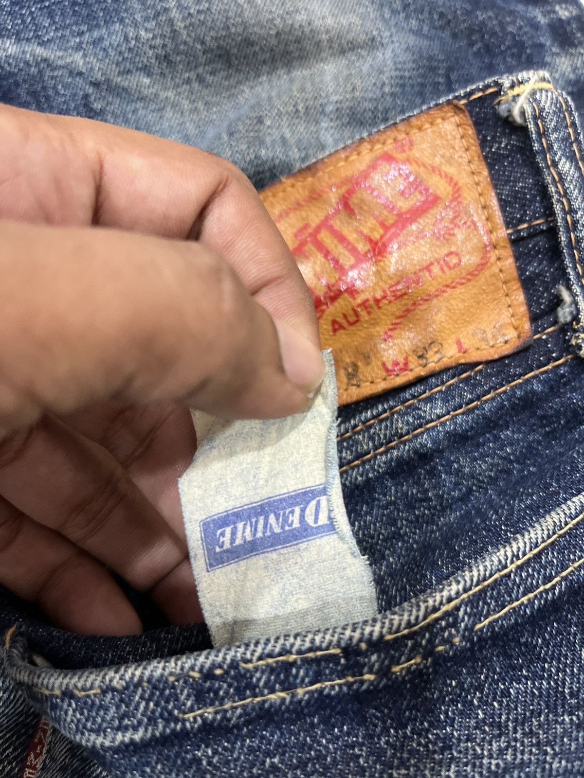 Denime (Qqqq). 🔥🔥🔥ARCHIVE RARE DENIME JAPAN FADED JEANS Size US 33 - 10 Thumbnail