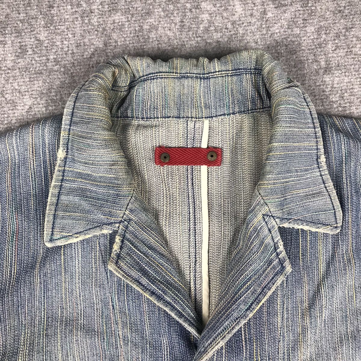 Blue Blue Japan × Japanese Brand DENIM JAPANESE BUTTON UP JACKET Size US L / EU 52-54 / 3 - 8 Thumbnail