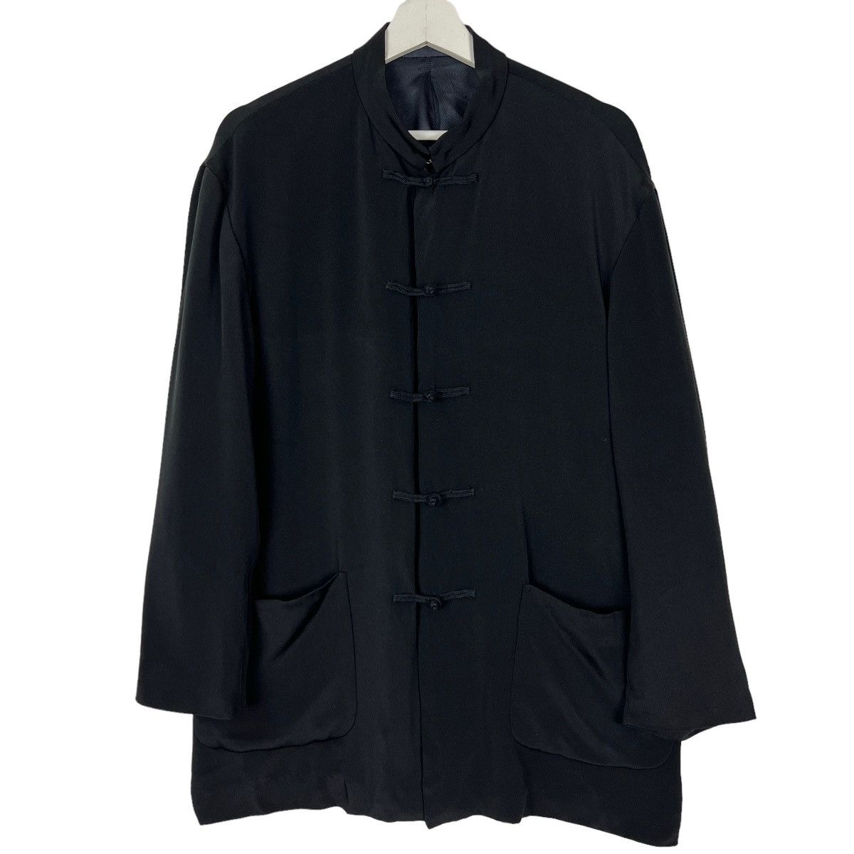 Yohji Yamamoto 💥 YS FOR MEN YOHJI YAMAMOTO SILK MANDARIN JACKET Size US L / EU 52-54 / 3 - 15 Thumbnail