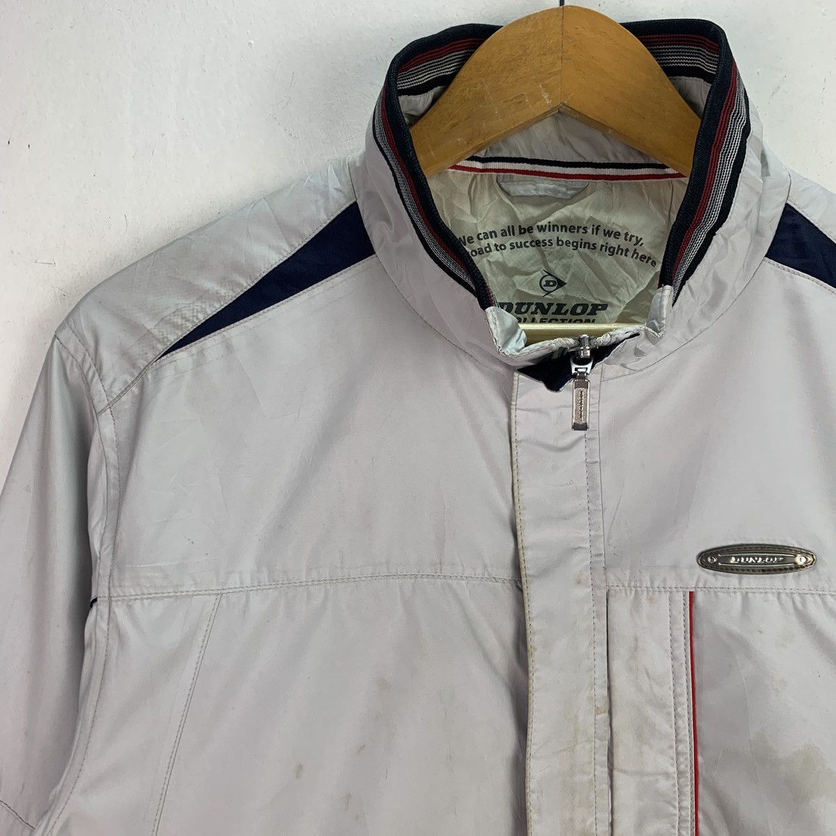 Dunlop × Vintage Vintage Dunlop Windbreaker Jacket Size US M / EU 48-50 / 2 - 2 Thumbnail