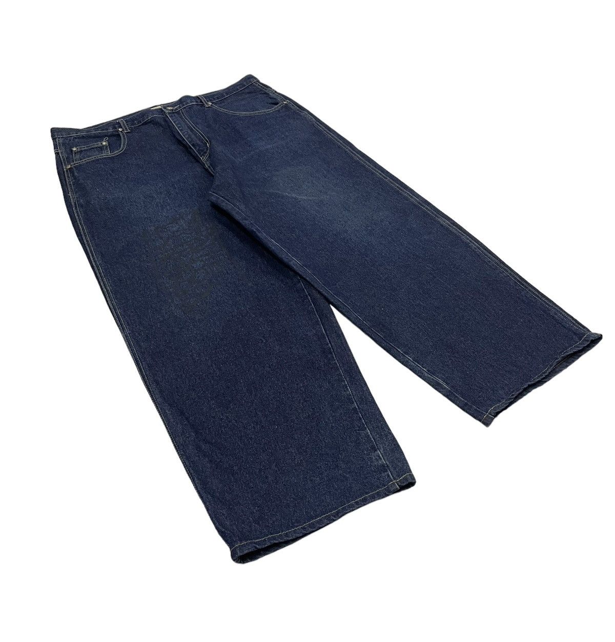 Marithe + Francois Girbaud Vintage MFG Baggy Jeans Big Logo Spellout Size US 39 - 3 Thumbnail