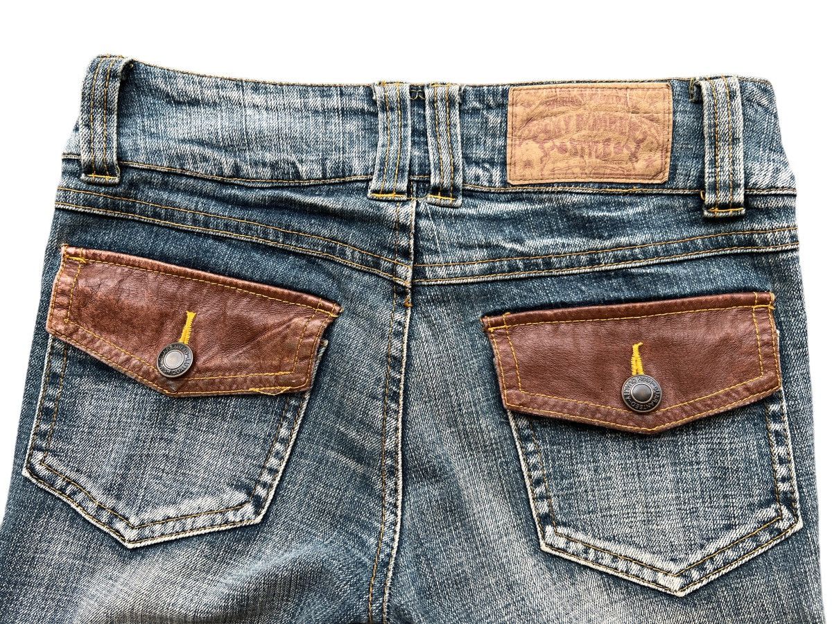 Beauty Beast × Japanese Brand Flare Japan Multipocket Bondage Stretch Jeans 29x31.5 Size 29" - 7 Thumbnail