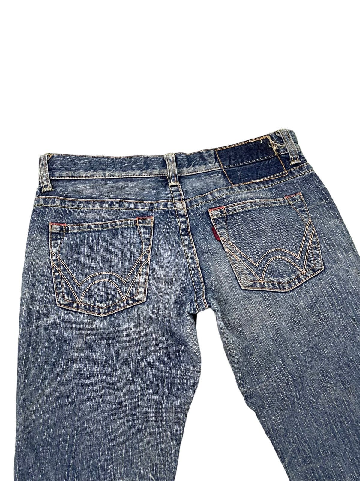 Edwin Flare Jeans Edwin Japan Distress Low Rise Boot Cut 6🟦1 Size US 31 - 19 Thumbnail