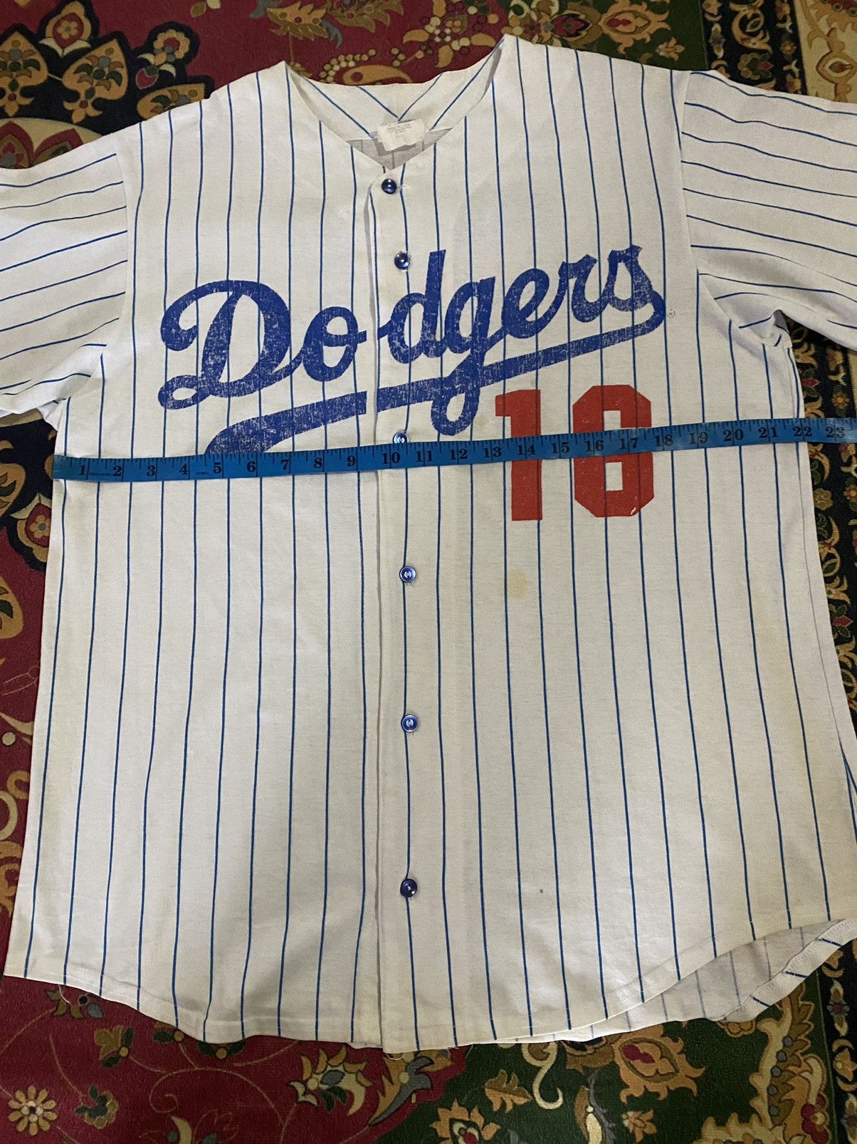 MLB Vintage Majestic Dodgers NOMO 16 Rare Tshirt Size US L / EU 52-54 / 3 - 12 Thumbnail