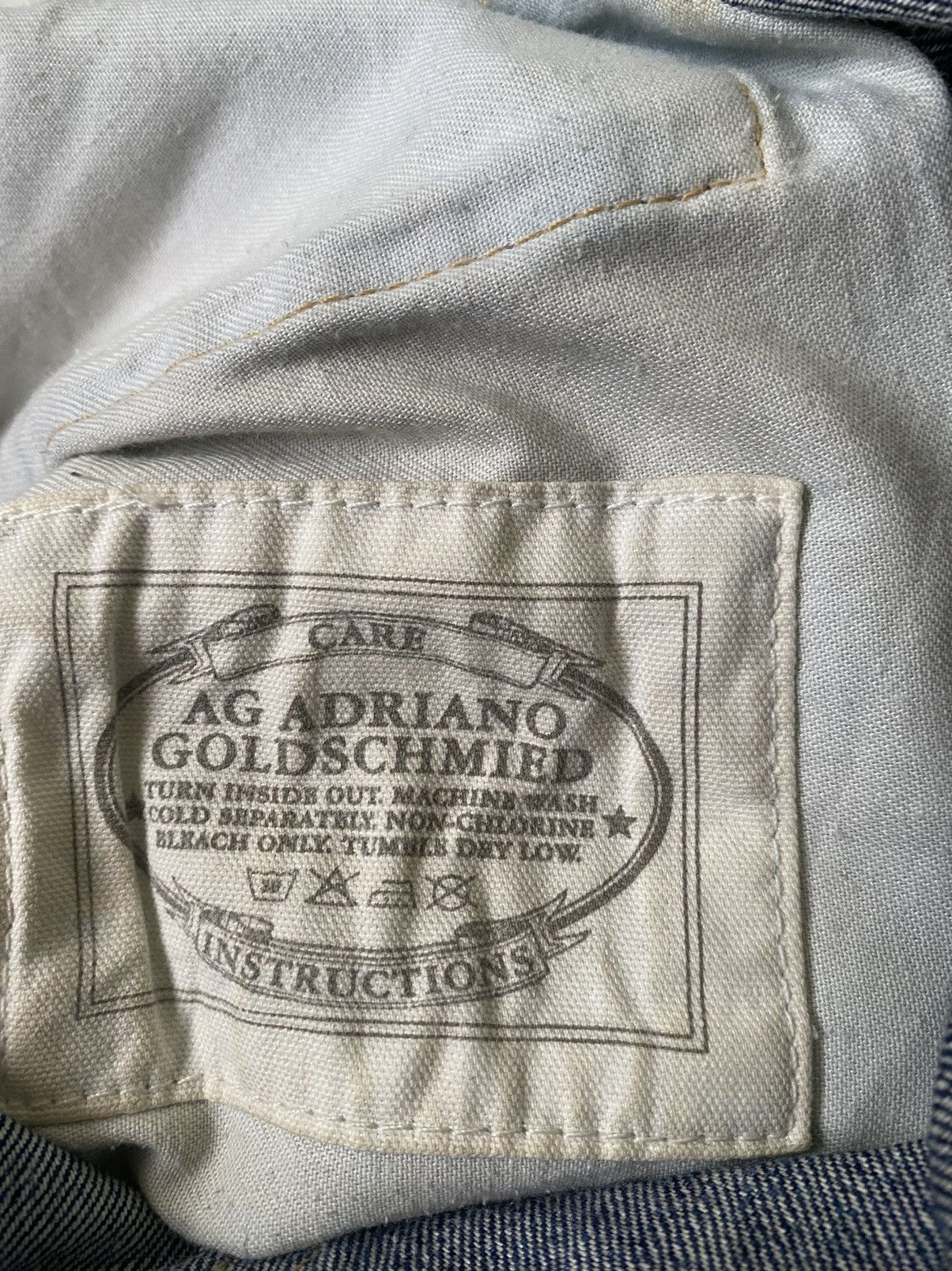 AG Adriano Goldschmied × Vintage 🔥RARE🔥Vintage AG Adriano Goldschmied Blue Faded Jeans Size US 31 - 12 Thumbnail