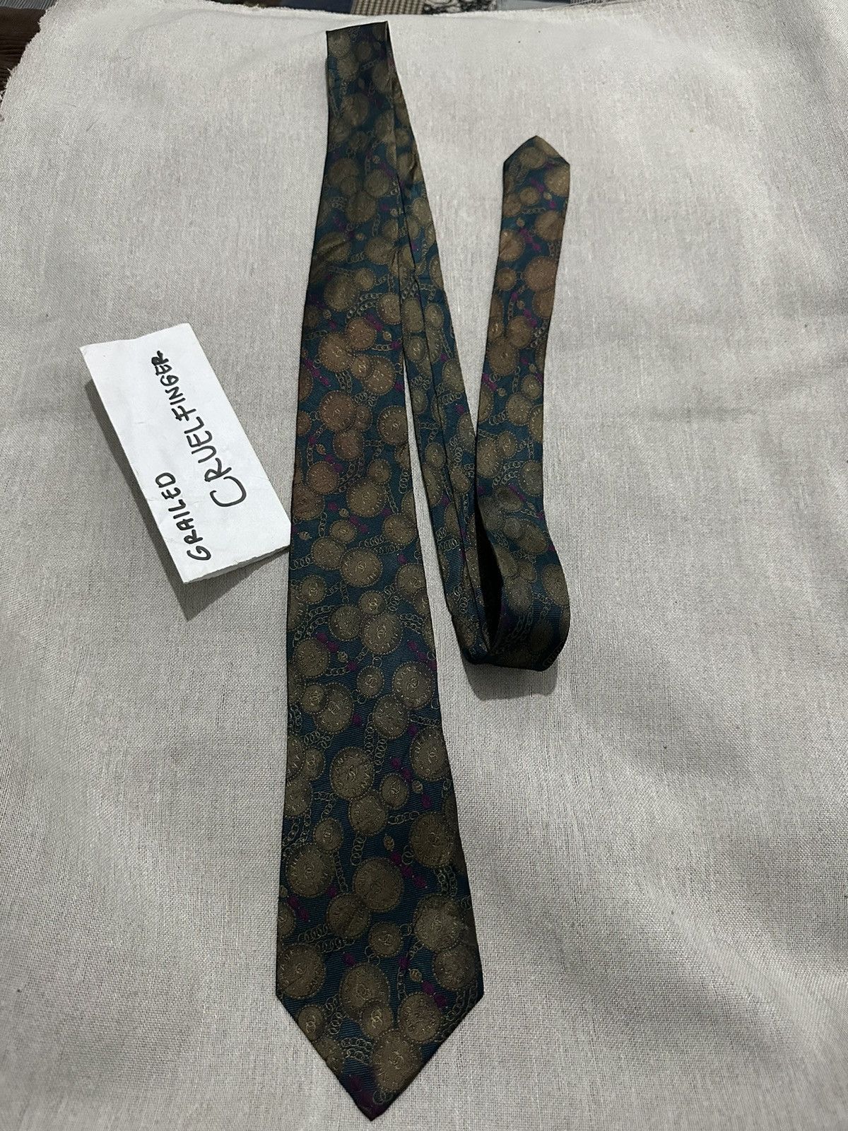 Chanel × Vintage Vintage Chanel Tie Size ONE SIZE - 2 Thumbnail