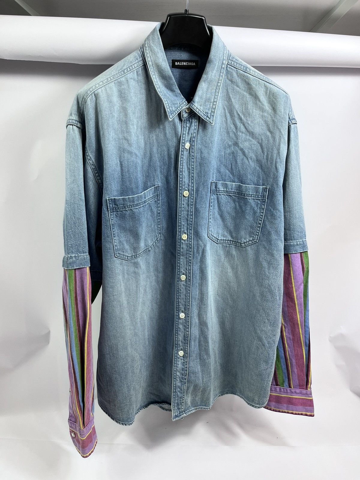 22AW Balenciag Padded Denim Shirt サイズXS 22AW Balenciag Padded