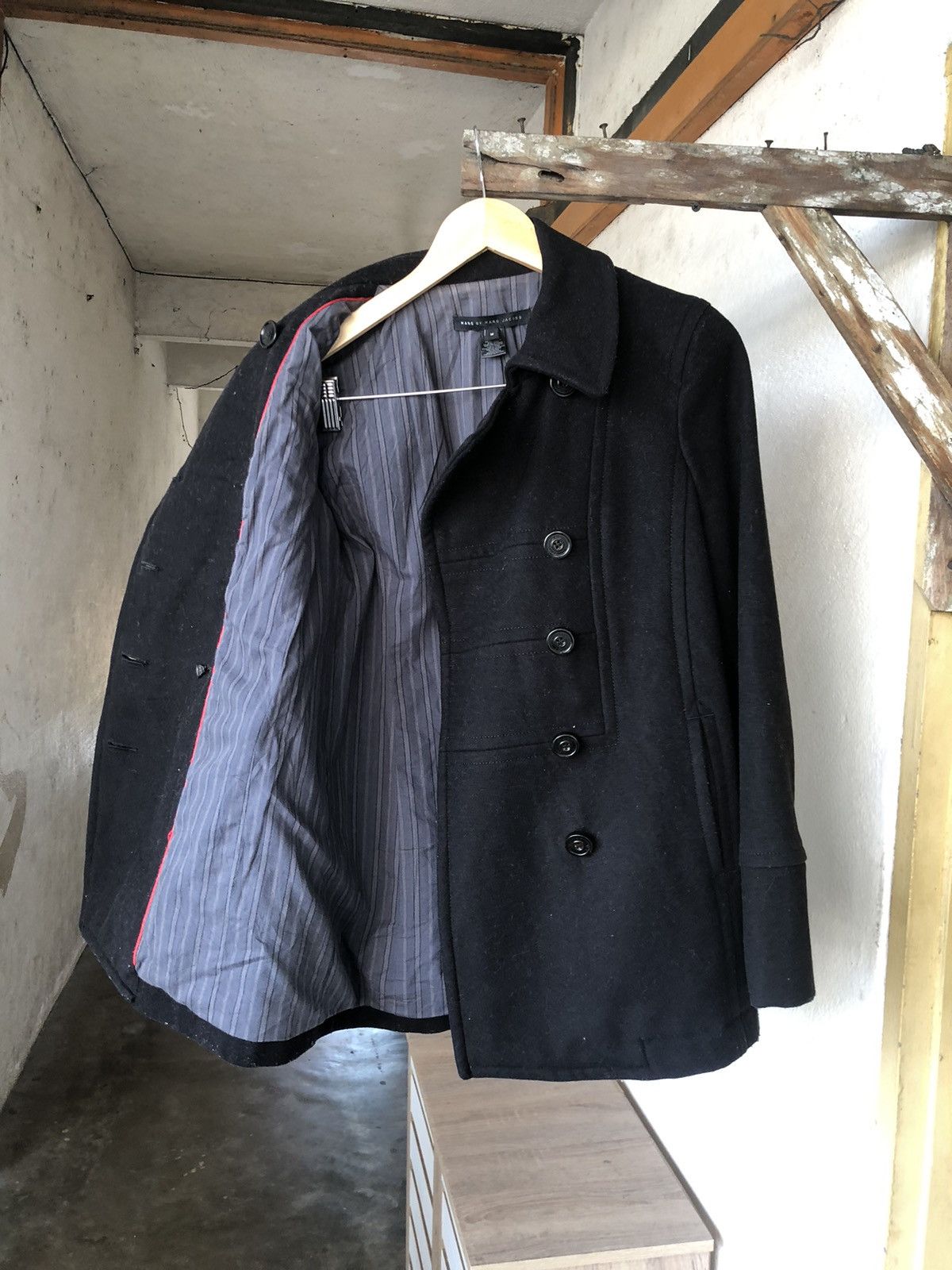 Marc Jacobs Marc by Marc Jacobs Double Breasted Wool Peacoat Size US M / EU 48-50 / 2 - 17 Thumbnail