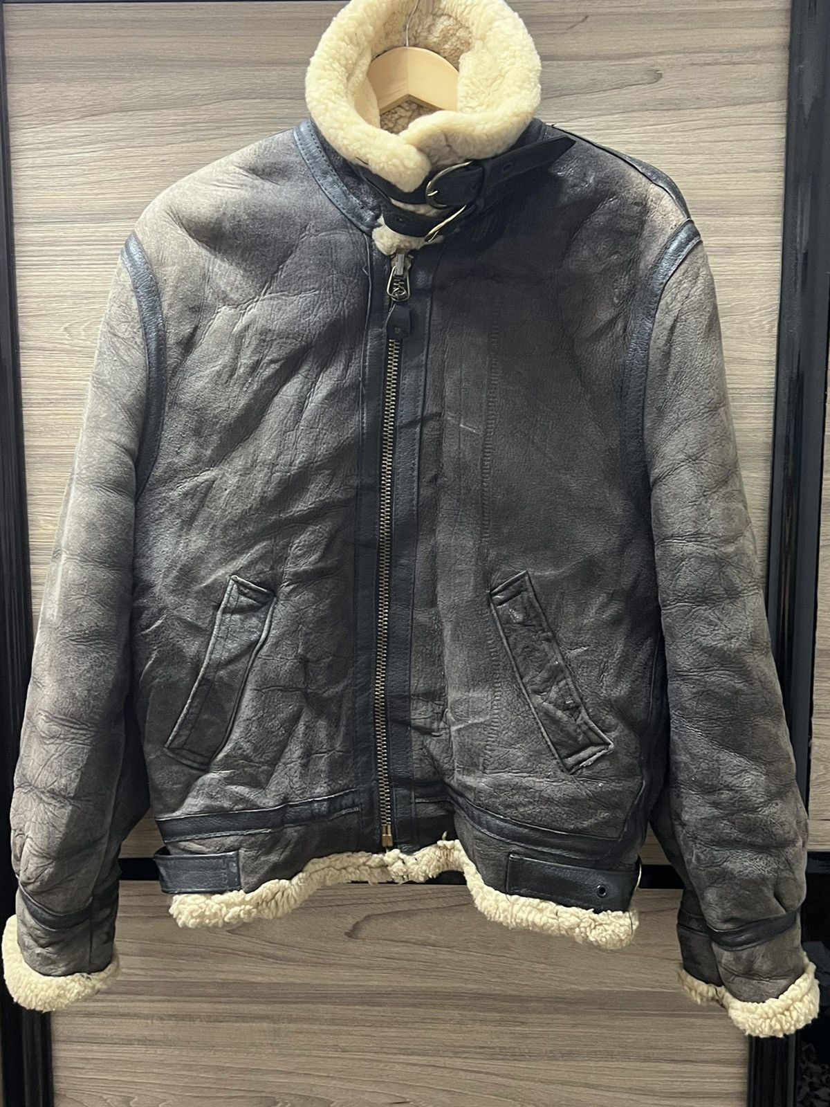 Schott SCHOTT NYC B-3 Sheepskin Leather Bomber Jacket Made in USA Size US M / EU 48-50 / 2 - 2 Thumbnail