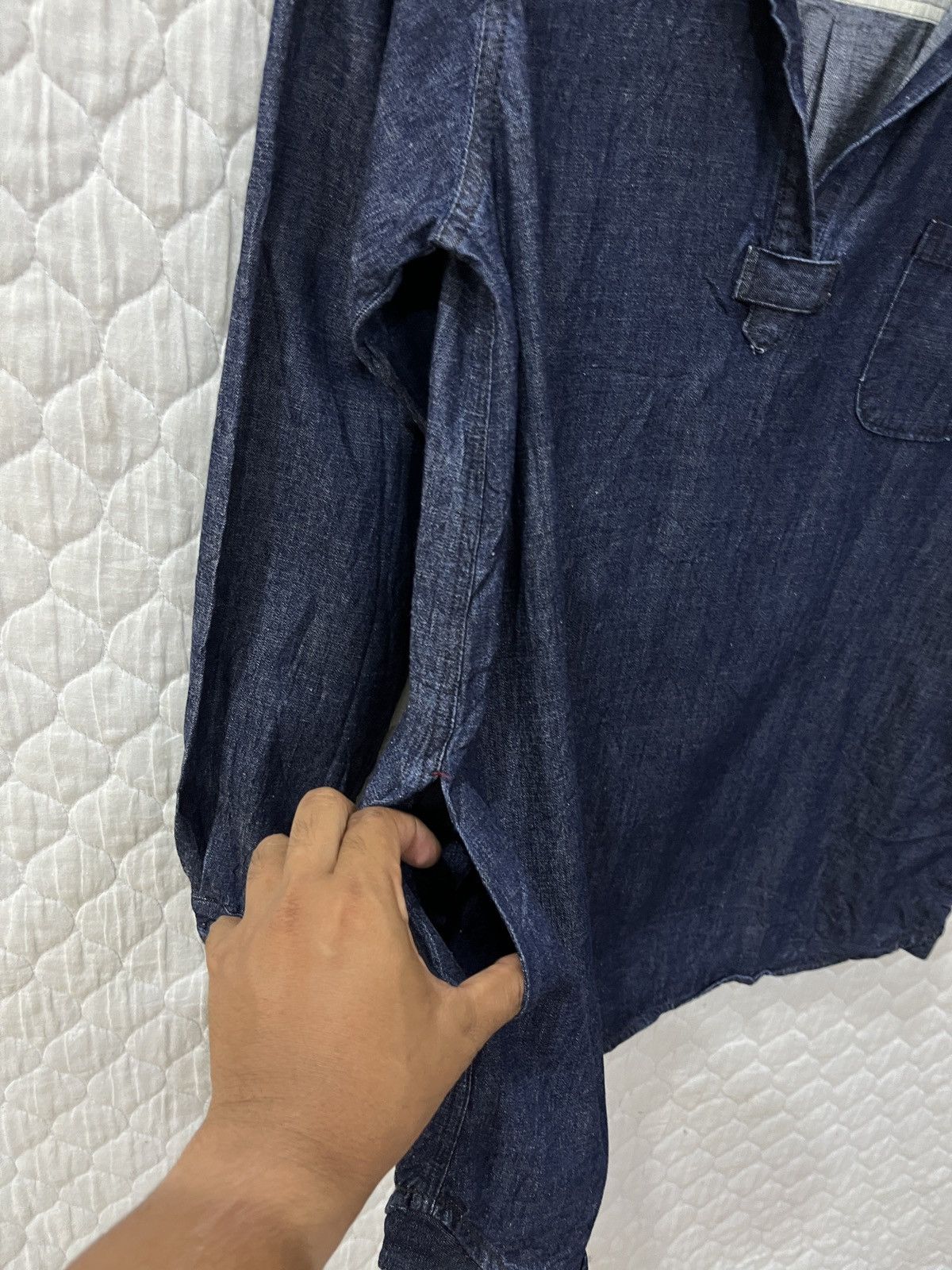 Japanese Brand (Uuuu)⚡️⚡️⚡️ UME BRISE PULLOVER DENIM SHIRTS Size M / US 6-8 / IT 42-44 - 8 Thumbnail