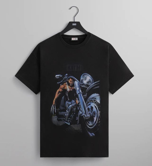 Kith MARVEL | KITH FOR X-MEN WOLVERINE CHOPPER VINTAGE TEE | Grailed