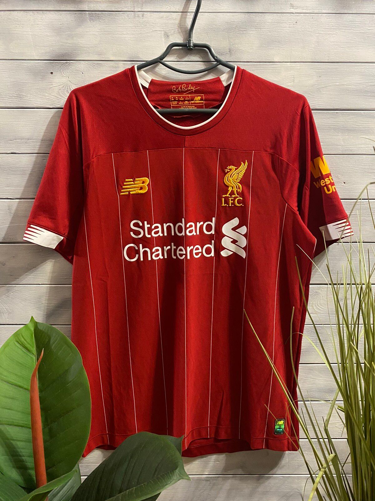 Pre-owned Soccer Jersey Liverpool X New Balance In Red