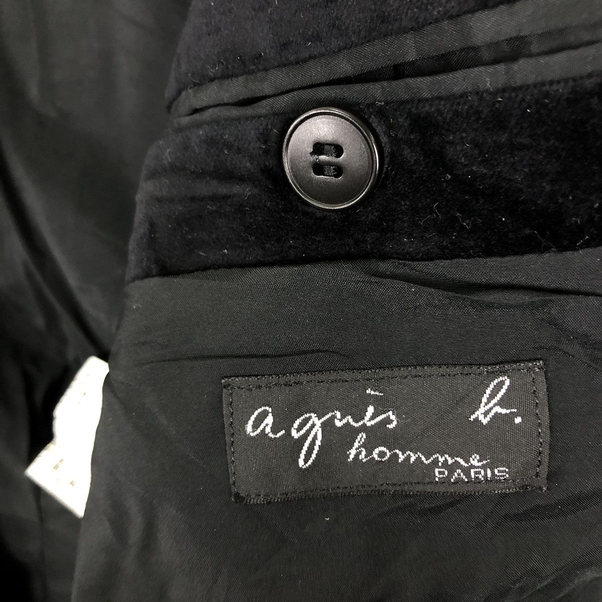 agnes b. DOUBLE BREAST VELVET CHORE JACKET AGNES B. MADE IN FRANCE Size US M / EU 48-50 / 2 - 12 Thumbnail