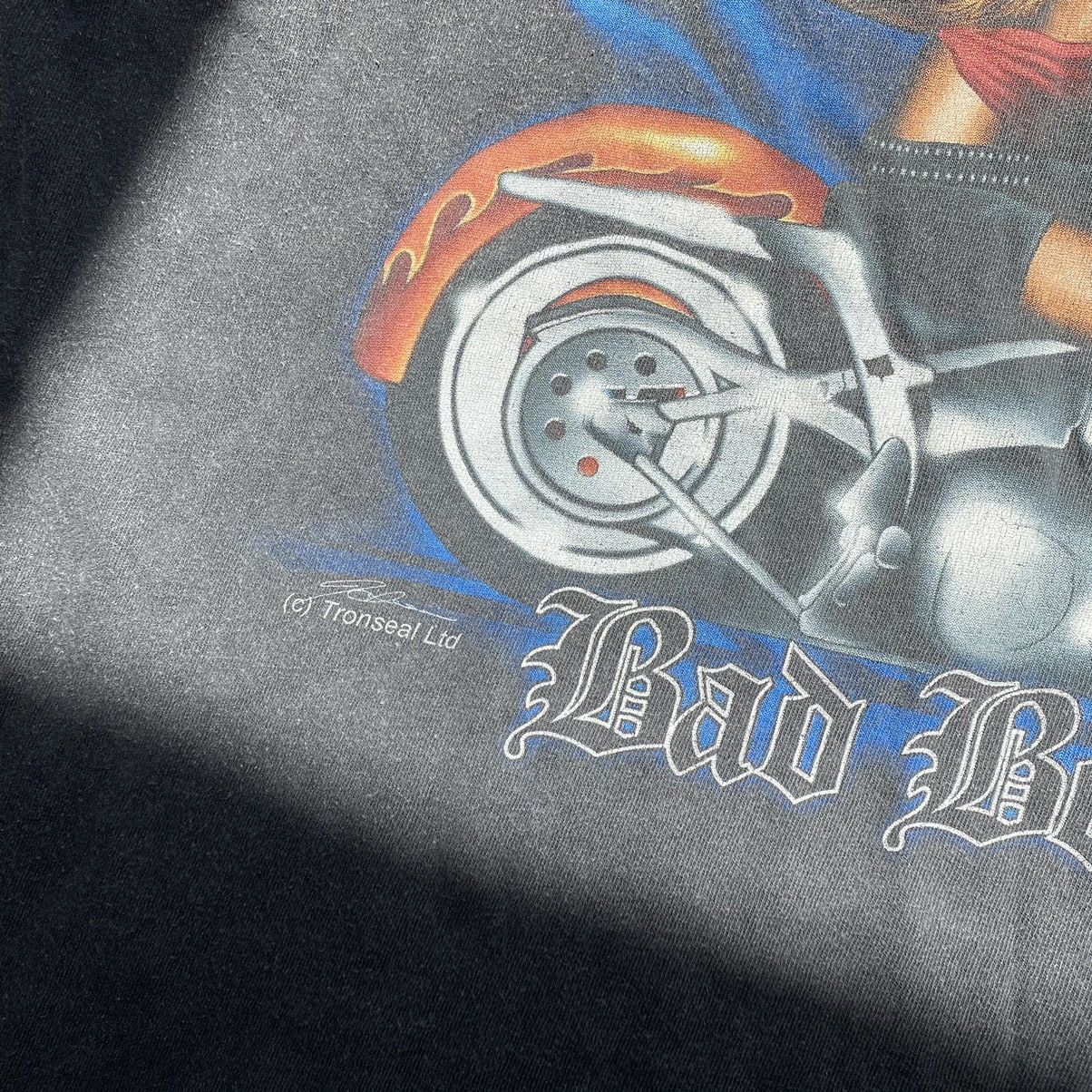 Harley Davidson VINTAGE BIKER SUNGLASSES DRINKING BEER STONEWASHED T SHIRT Size US XL / EU 56 / 4 - 3 Thumbnail