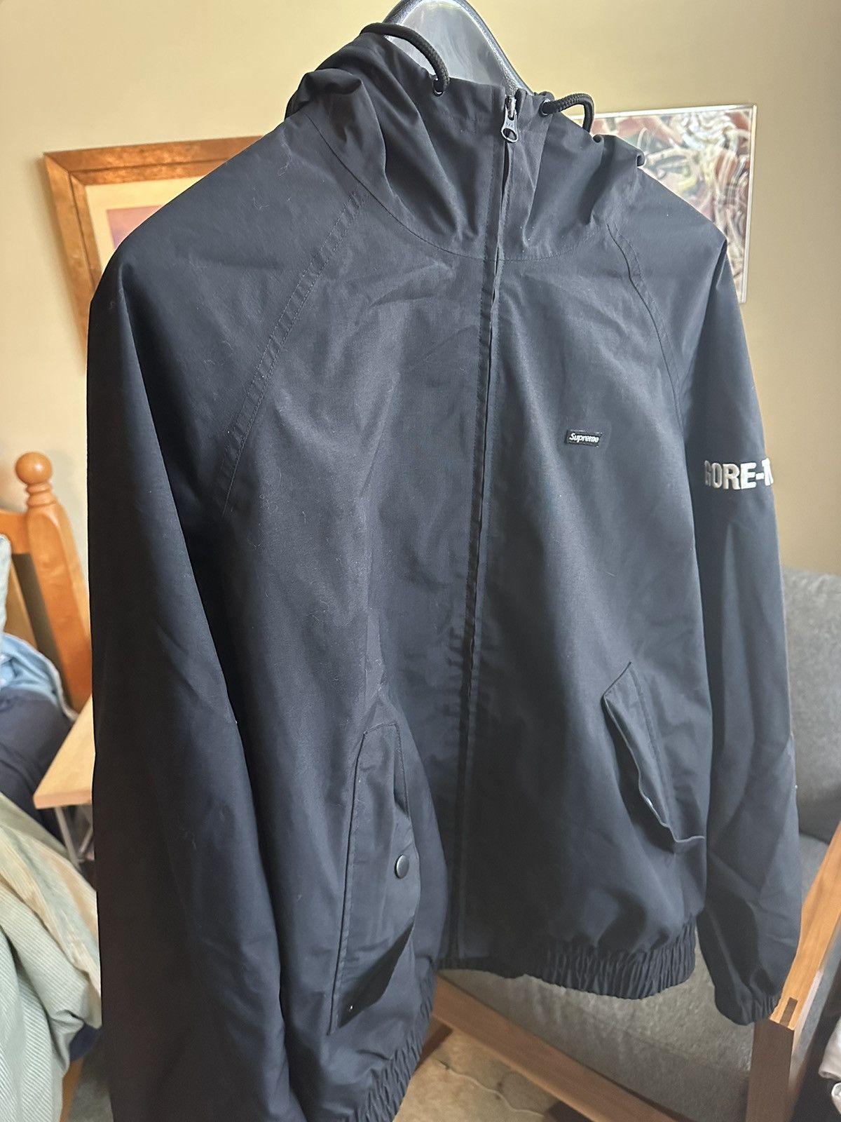 Supreme Gore Tex Hooded Harrington Jacket | Grailed