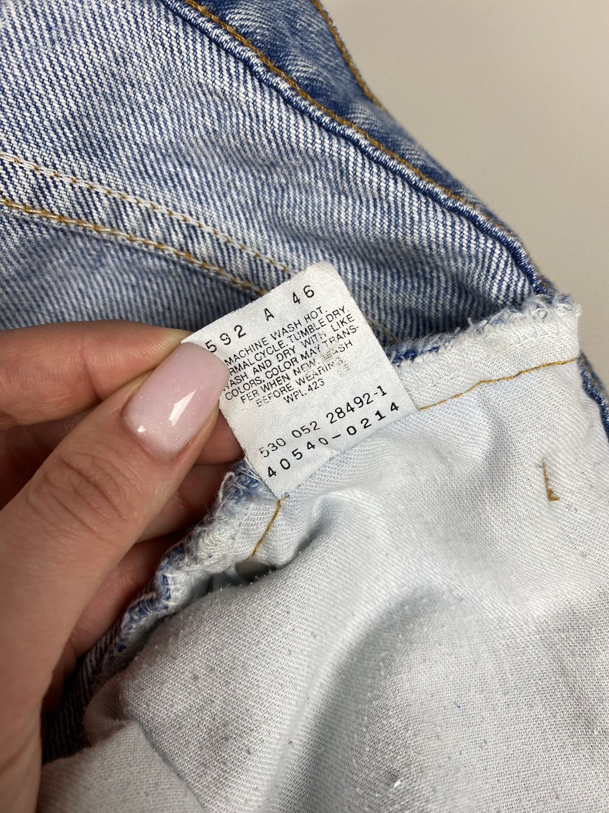 Levi's × Vintage VTG Levi’s 540 light blue denim jeans baggy relaxed fit Size US 38 / EU 54 - 13 Thumbnail