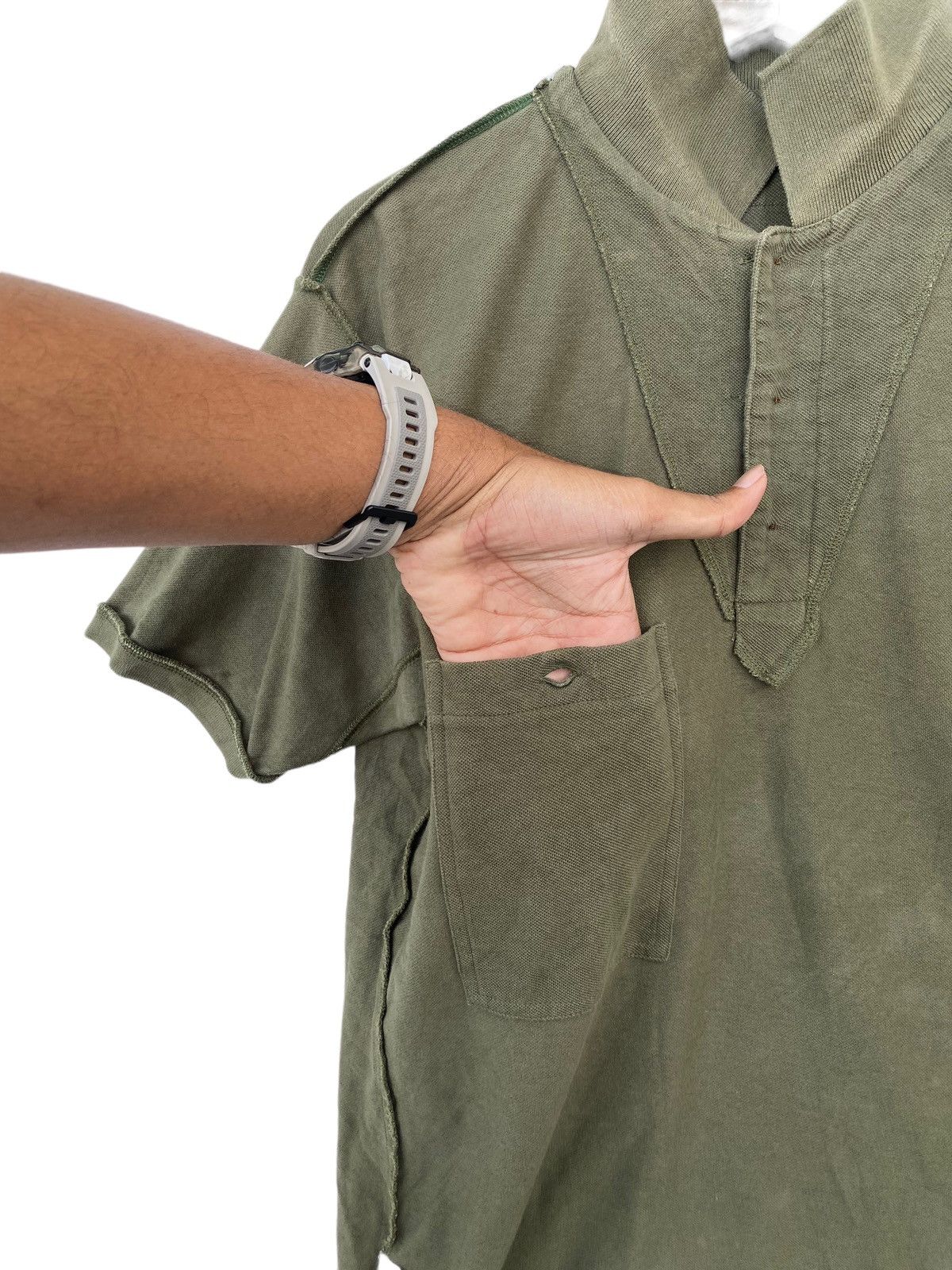 Nigel Cabourn Nigel Cabourn German Ribbon SS Polo Tee Size US M / EU 48-50 / 2 - 6 Thumbnail