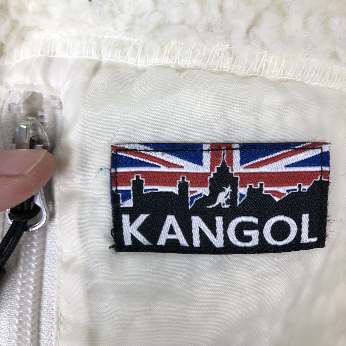 Japanese Brand VINTAGE DIP PILE SHERPA FLEECE JACKET KANGOL USA Size US S / EU 44-46 / 1 - 12 Thumbnail