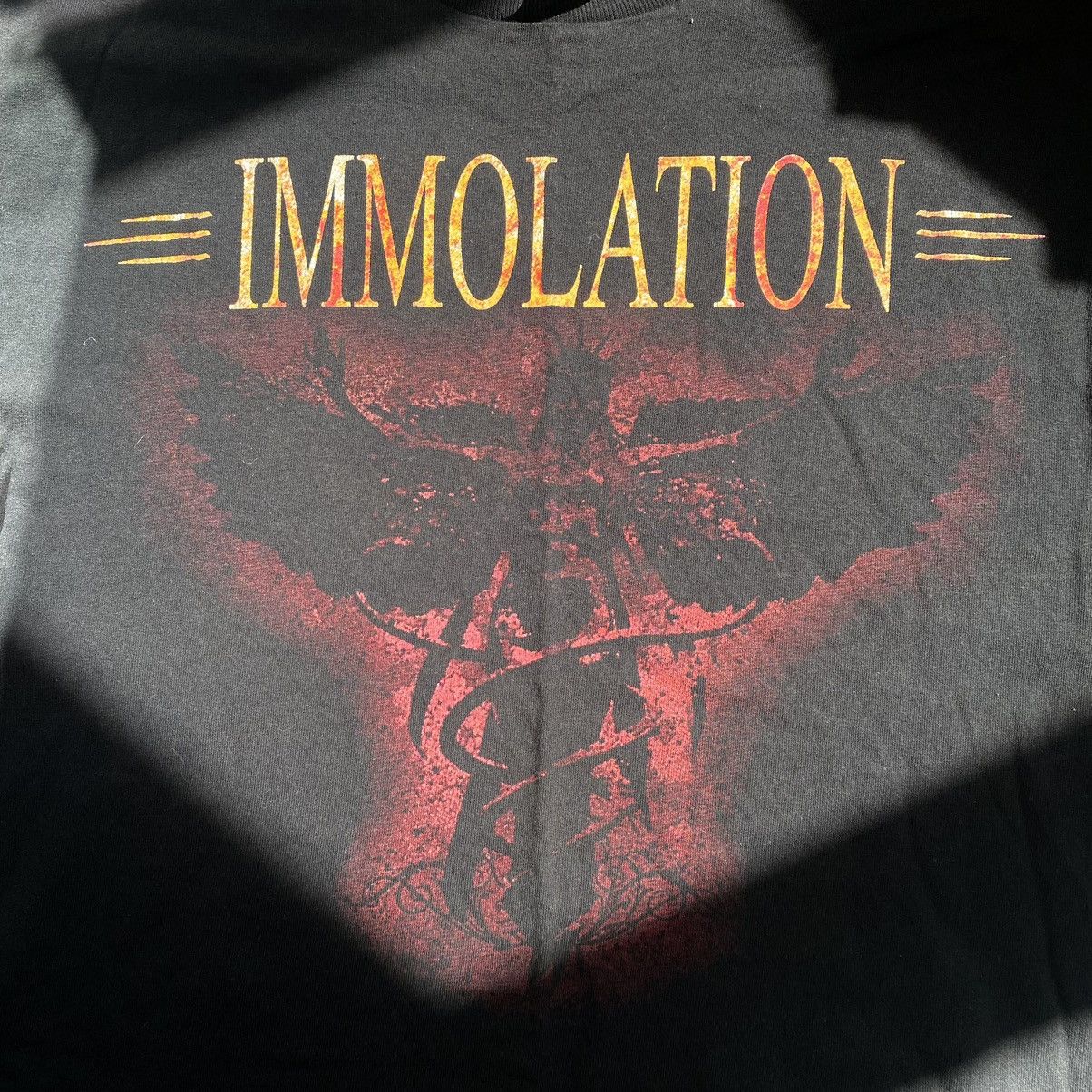 Band Tees × Vintage VINTAGE IMMOLATION DEATH METAL BAND T SHIRT Size US L / EU 52-54 / 3 - 2 Thumbnail
