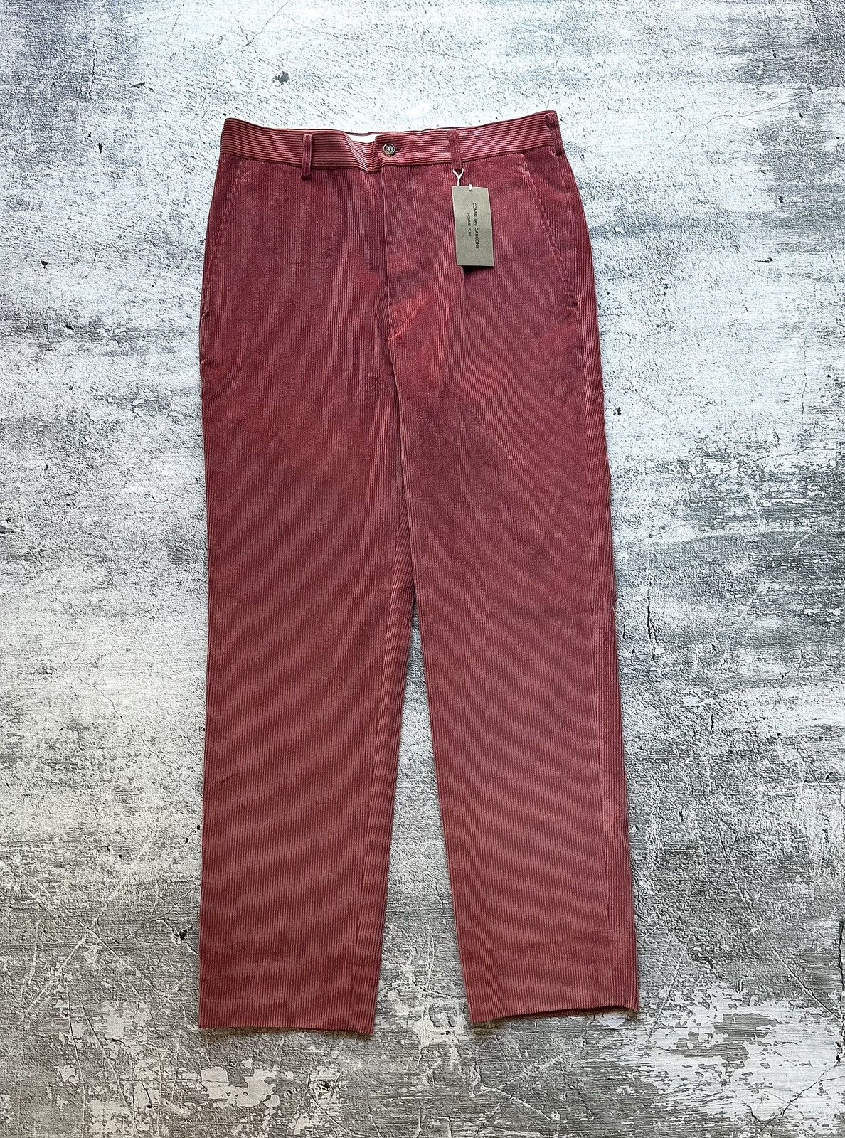 image of Comme Des Garcons x Comme Des Garcons Homme Plus Cdg Homme Plus Ad2022 Pink Corduroy Pants in Salmo