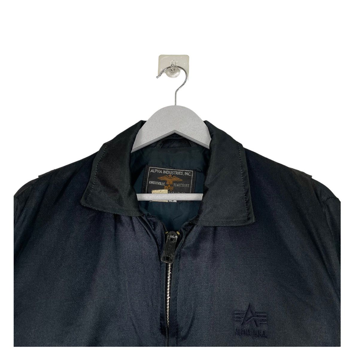 Alpha Industries × Vintage 💥90s ALPHA INDUSTRIES USA HARRINGTON BOMBER STYLE JACKET Size US M / EU 48-50 / 2 - 4 Thumbnail