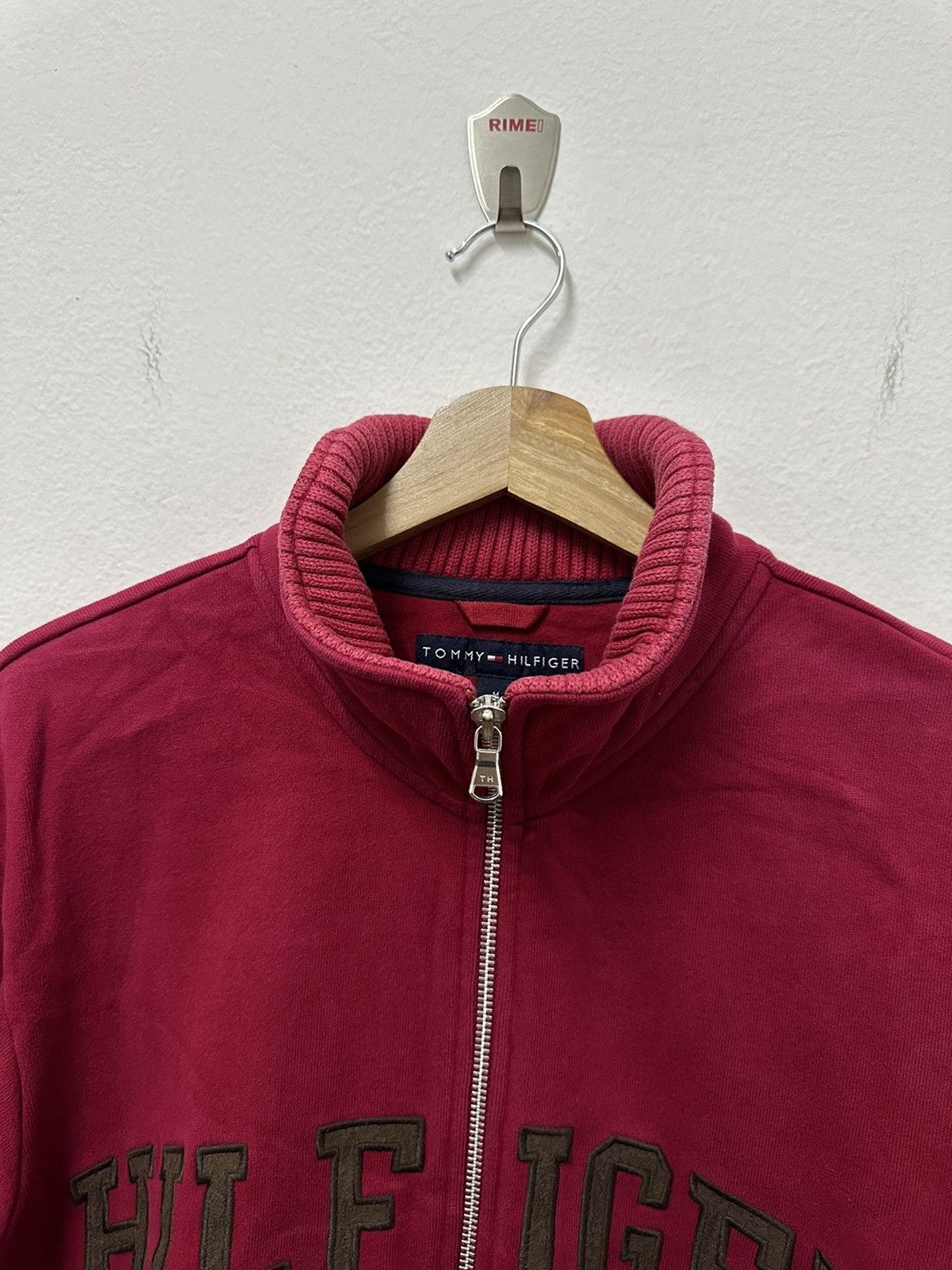 Tommy Hilfiger × Vintage Vintage Tommy Hilfiger Spell Out Embroidery Zipper Sweater Size US M / EU 48-50 / 2 - 4 Thumbnail