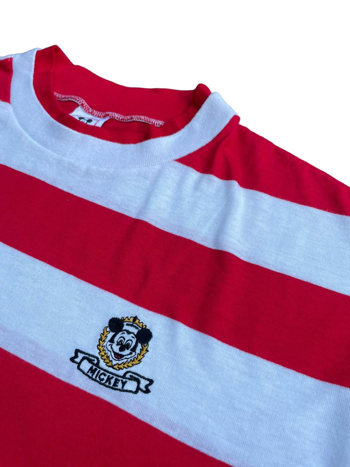 Disney Vintage Mickey Mouse 3 Quater Stripes Tshirt Size US XL / EU 56 / 4 - 3 Thumbnail