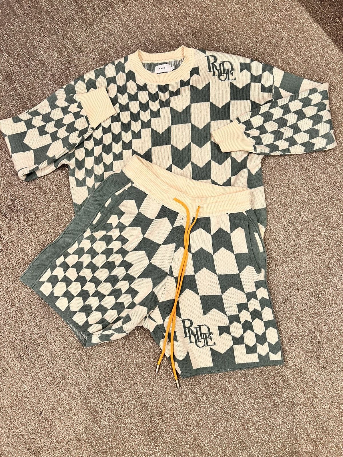 Rhude Rhude Cashmere Sweater & Shorts Set | Grailed