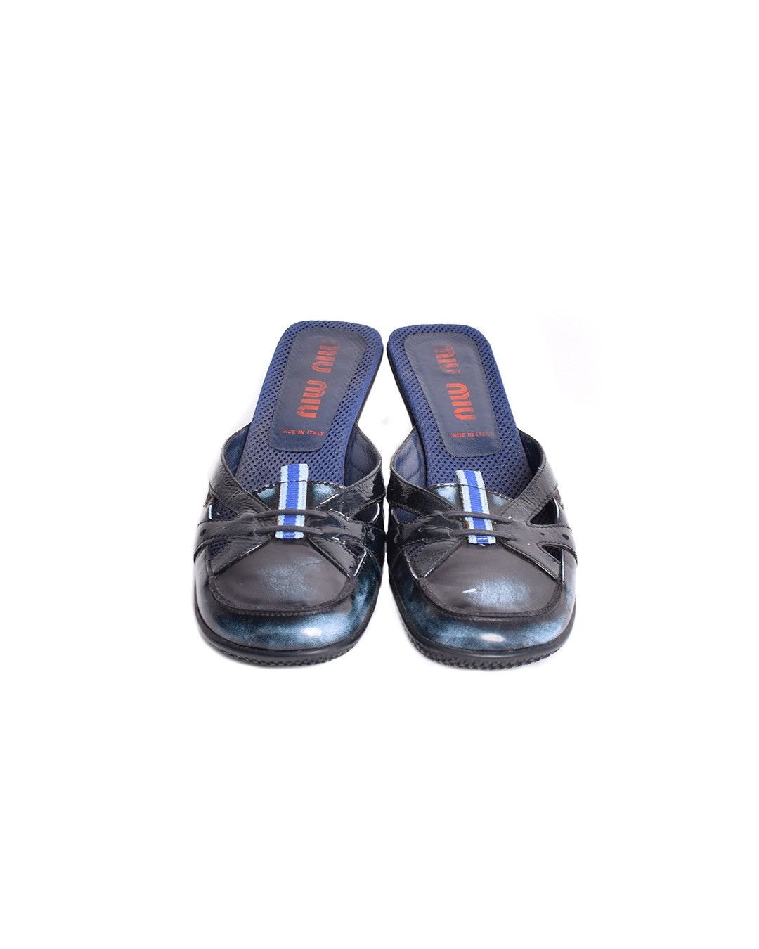 Miu Miu Miu Miu S/S2000 Mules "Worn Out Leather" Effect Size US 9 / IT 39 - 3 Thumbnail