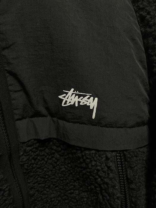 Stussy Sherpa Paneled Hooded Jacket | Grailed