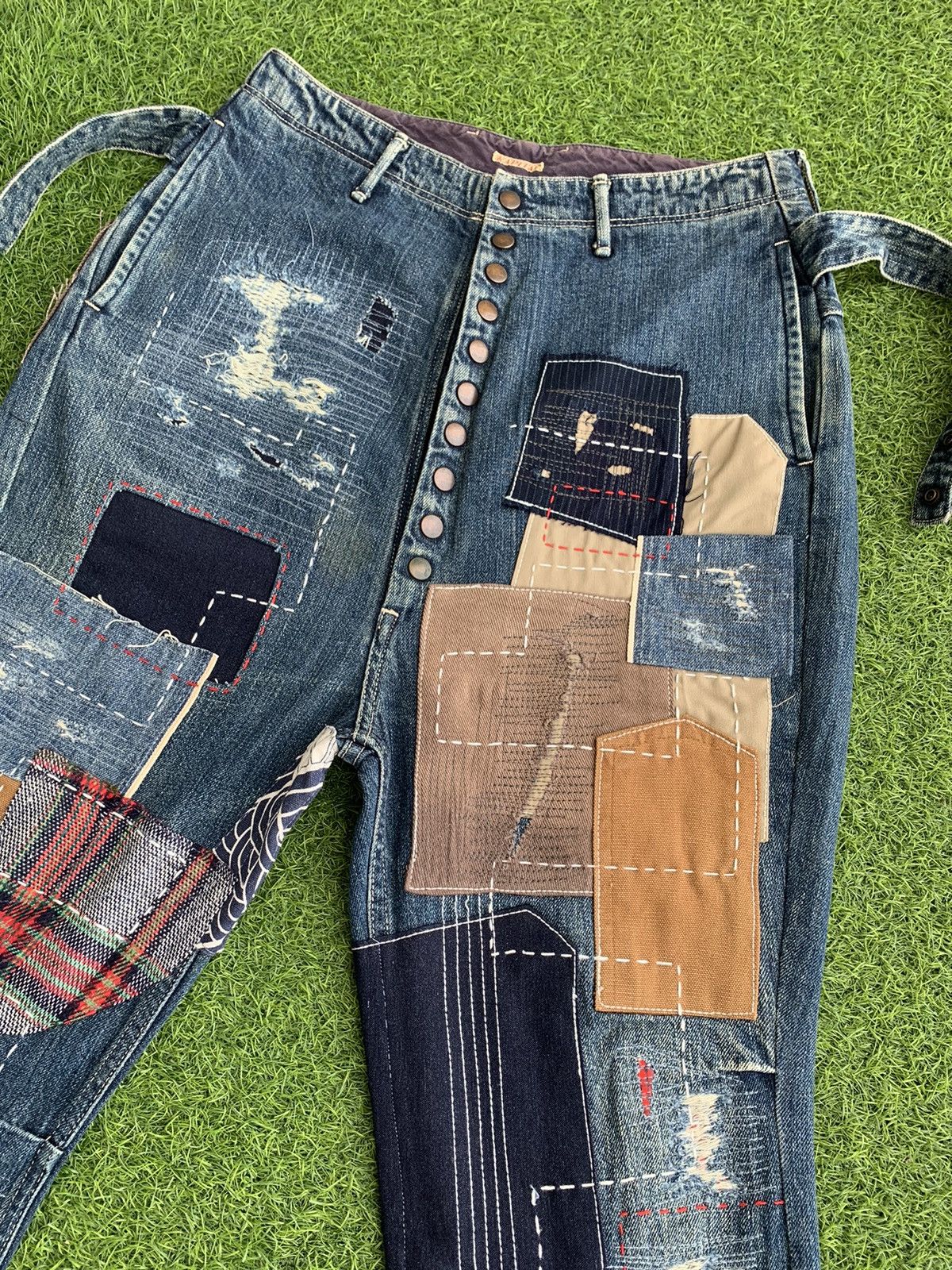 🔥Insane Design Kapital Patchwork Rework sashiko Denim