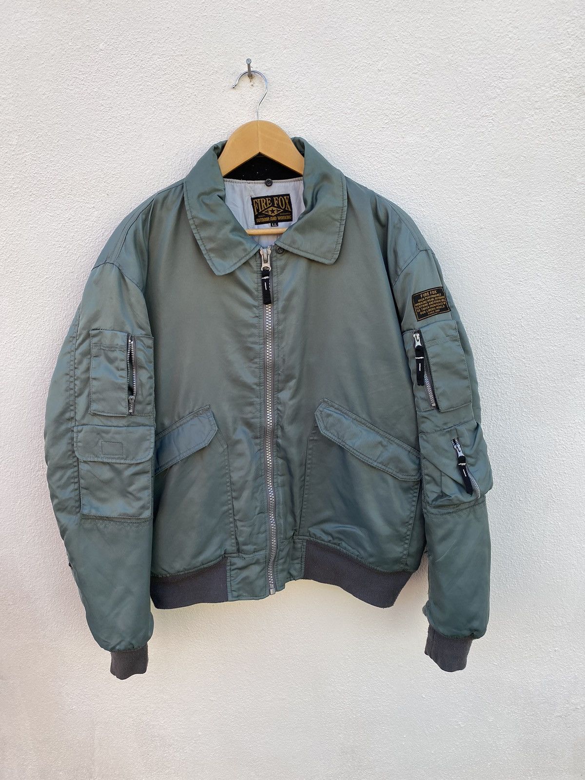 Vintage MA-1 fire fox flight bomber jacket