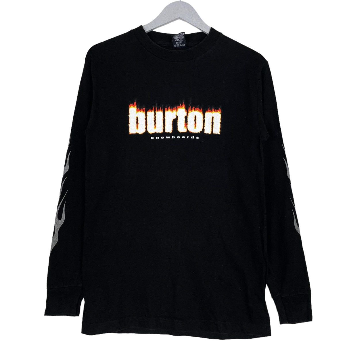 Burton 💥BURTON SNOWBOARD FLAME LOGO LONGSLEEVE Size US S / EU 44-46 / 1 - 1 Thumbnail