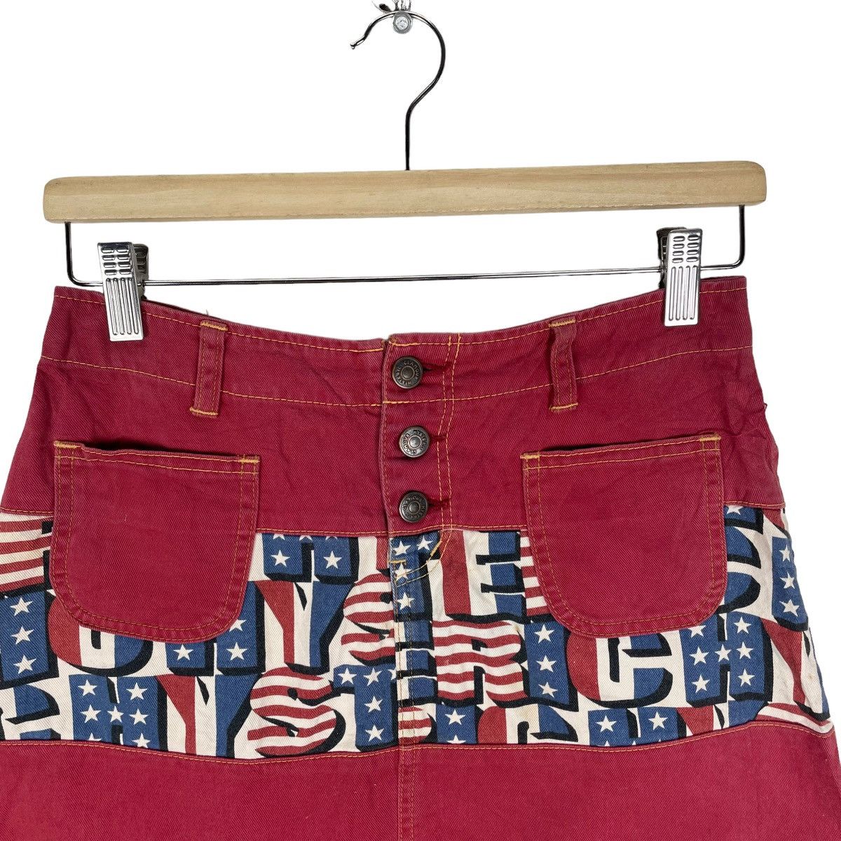 Hysteric Glamour ⚡️HYSTERIC GLAMOUR USA FLAG SHORT SKIRTS Size 27" / US 4 / IT 40 - 4 Thumbnail