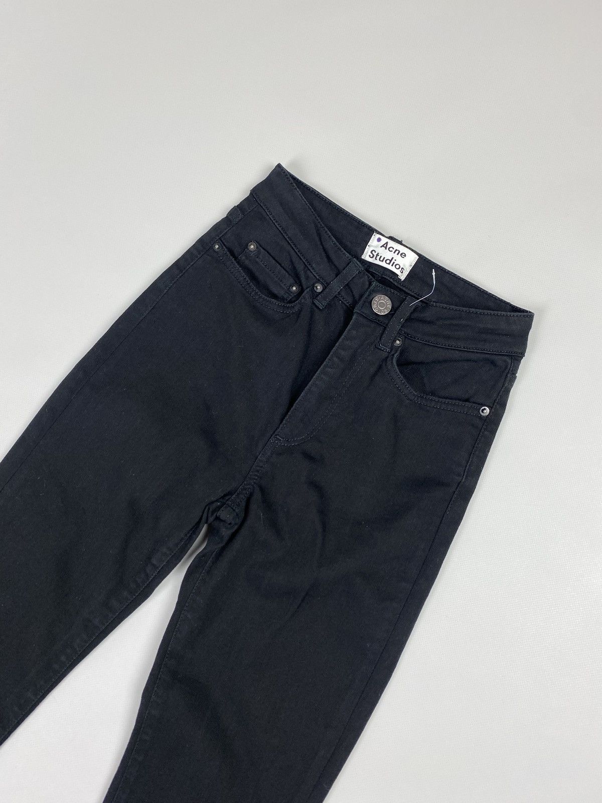 Acne Studios Acne Studios Pin Black ladies jeans size 23 / 32 black Size 23" - 4 Thumbnail