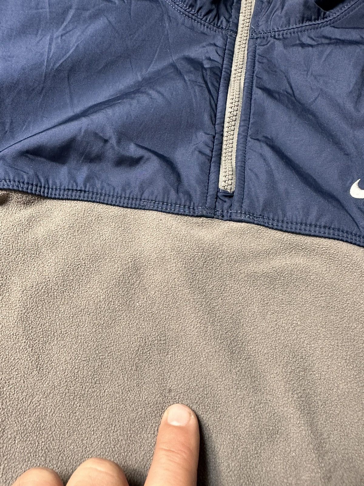 Nike × Vintage NIKE VINTAGE Y2K FLEECE ZIP 1/3 NEYLON DRILL Size US L / EU 52-54 / 3 - 6 Thumbnail
