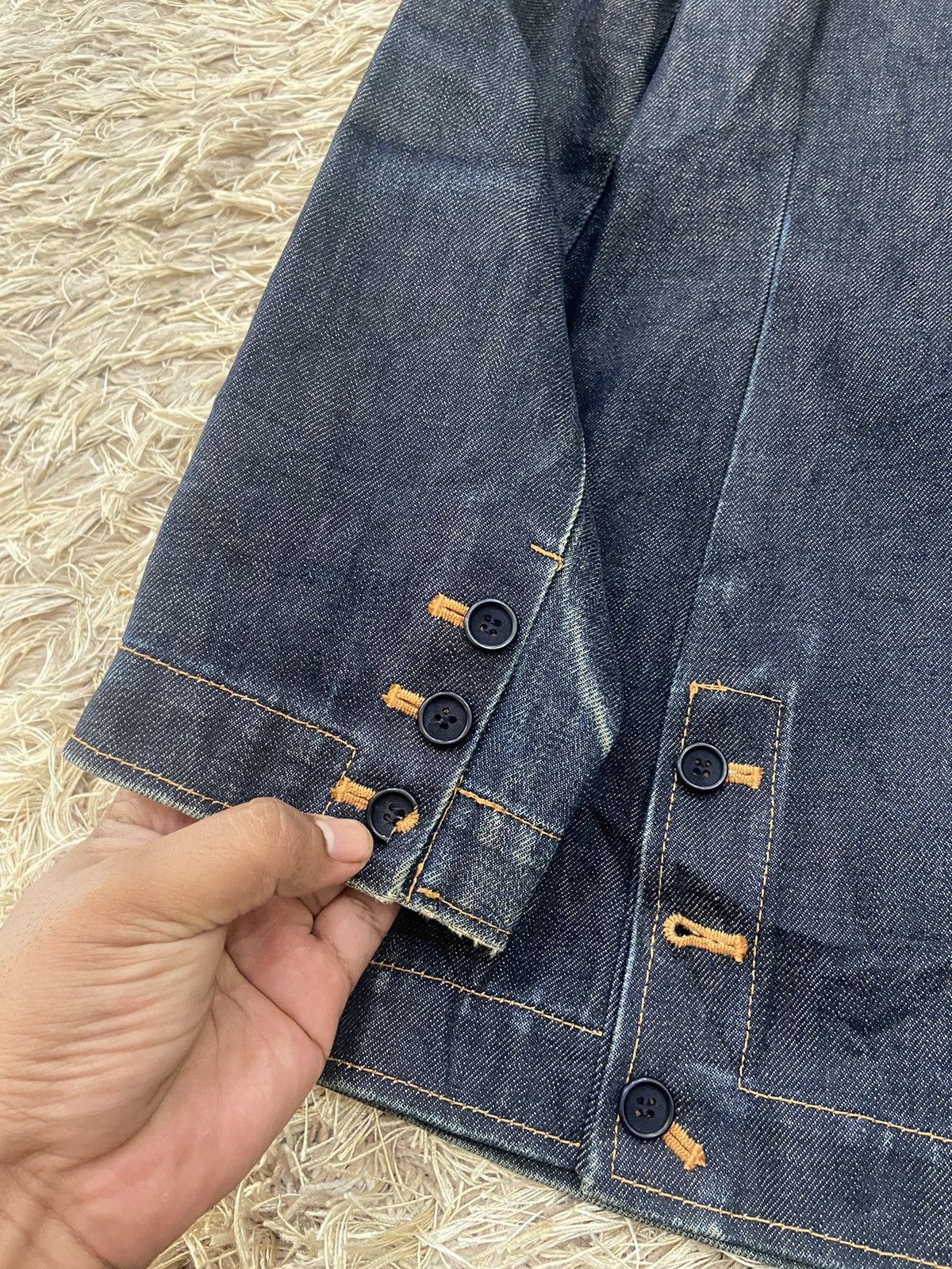 Other Bulle De Savon Japanese Brand Raw Denim Jacket Size M / US 6-8 / IT 42-44 - 8 Thumbnail