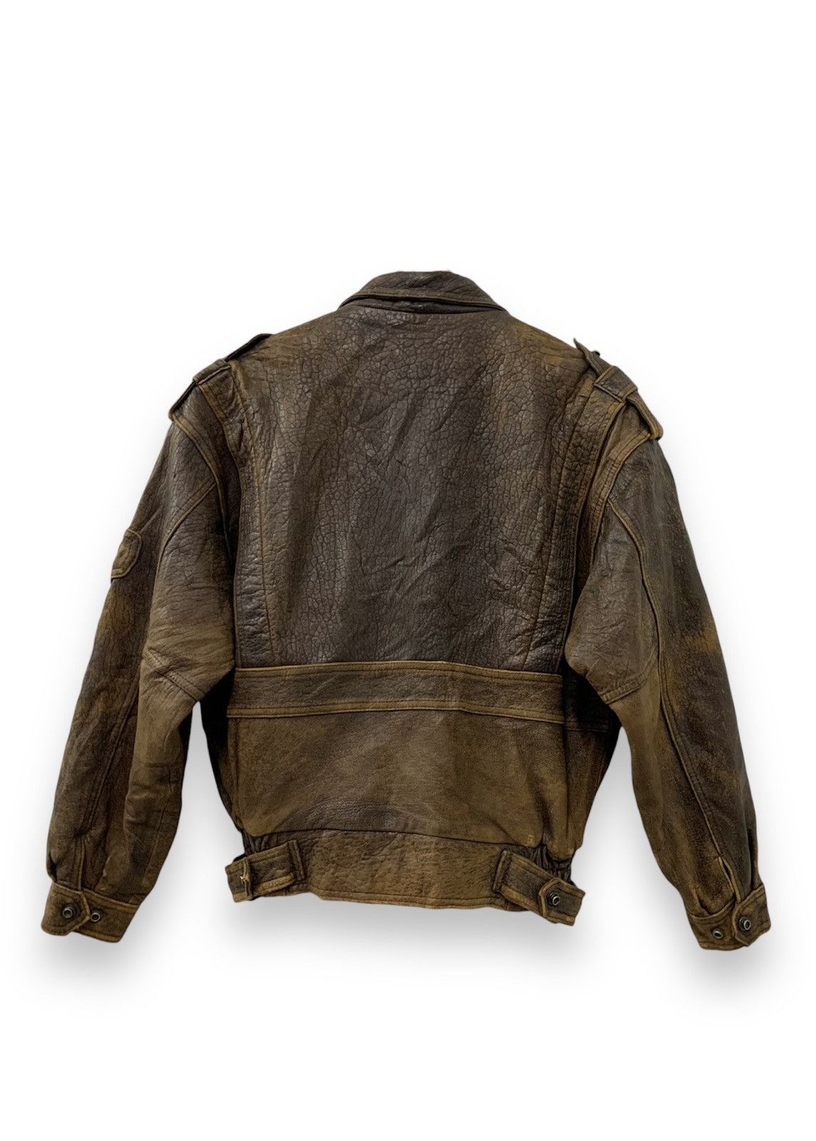 Japanese Brand Distressed Leather Jacket Italian Leather Size US M / EU 48-50 / 2 - 3 Thumbnail