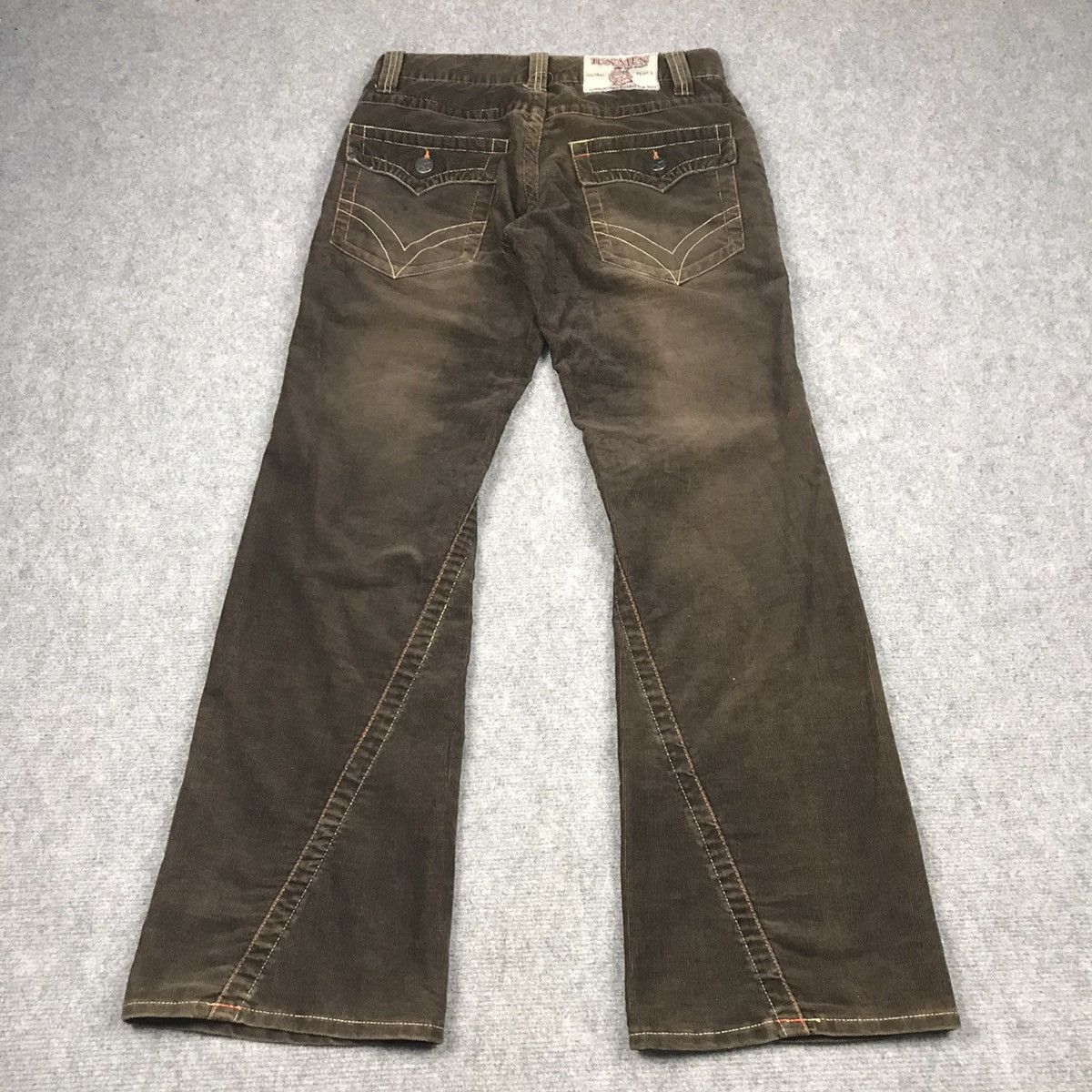 Japanese Brand FLARED CORDUROY🔥JUN MEN BROWN BOOTCUT PANTS Size US 30 / EU 46 - 10 Thumbnail