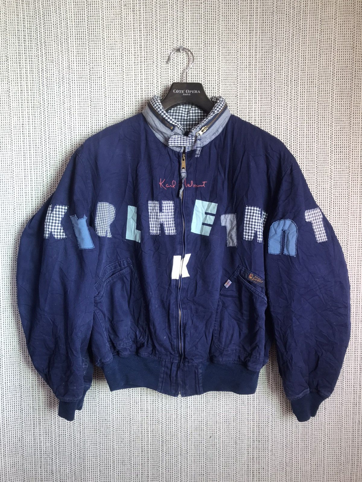 VINTAGE KARL HELMUT BOMBER JACKET SPELLOUT‼️