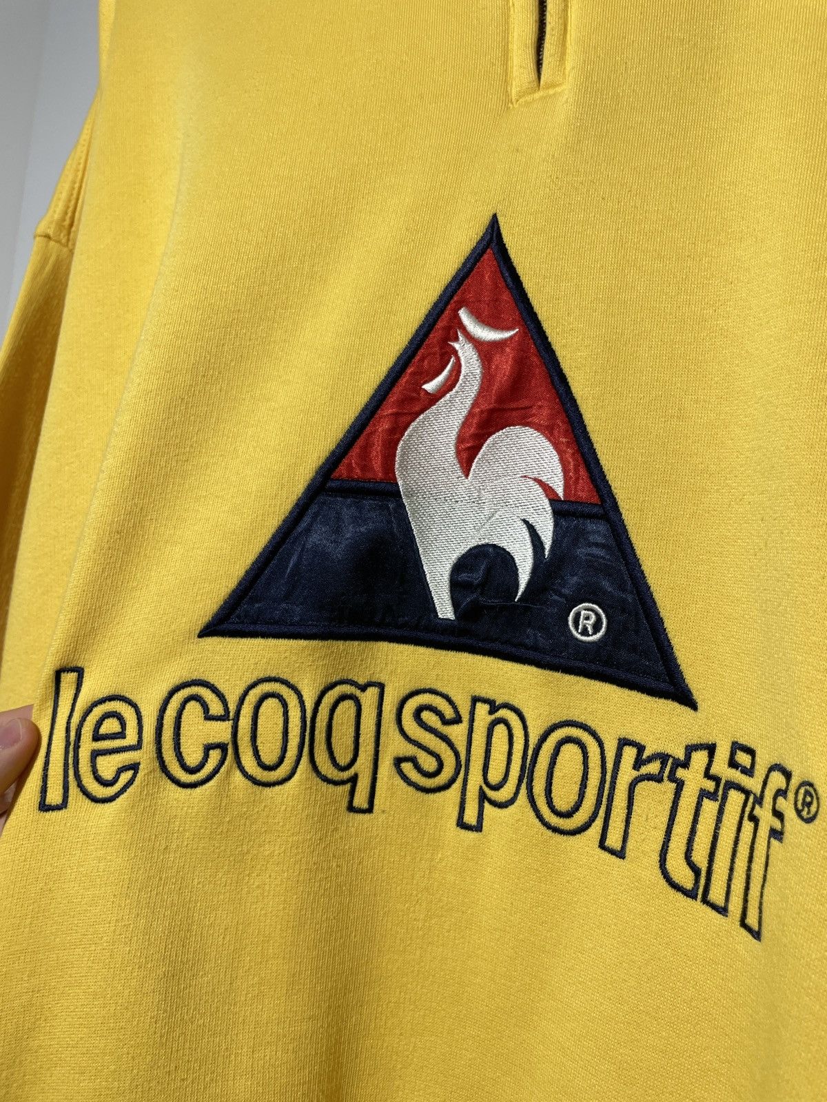 Le Coq Sportif × Vintage Vintage Y2K Le Coq Sportif Big Logo Pullover Size US XL / EU 56 / 4 - 5 Thumbnail