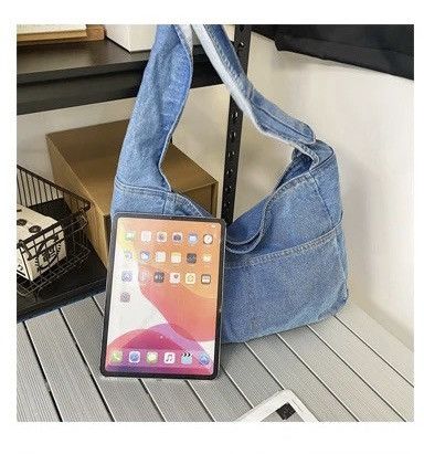 Other Muti-purpose Denim Blue Women Bags Size ONE SIZE - 6 Thumbnail