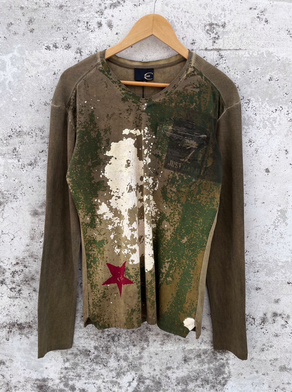 🔥Rare NEW 2000’s JUST CAVALLI Y2K Designer Longsleeve