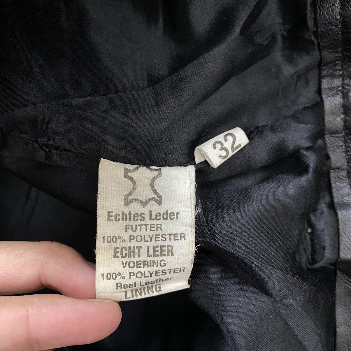 Vintage Vintage ECHTES LEDER Glamorous Black Leather Biker Pant Size US 32 / EU 48 - 5 Thumbnail