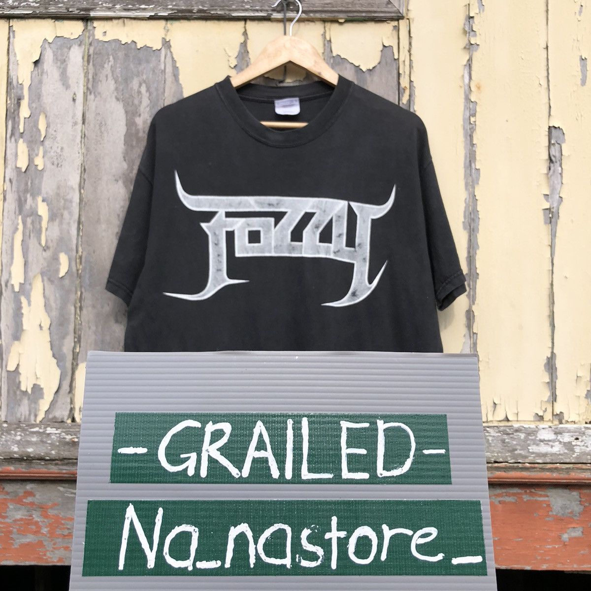 Vintage y2k Sunfaded Fozzy Judas Heavy Metal Tshirt