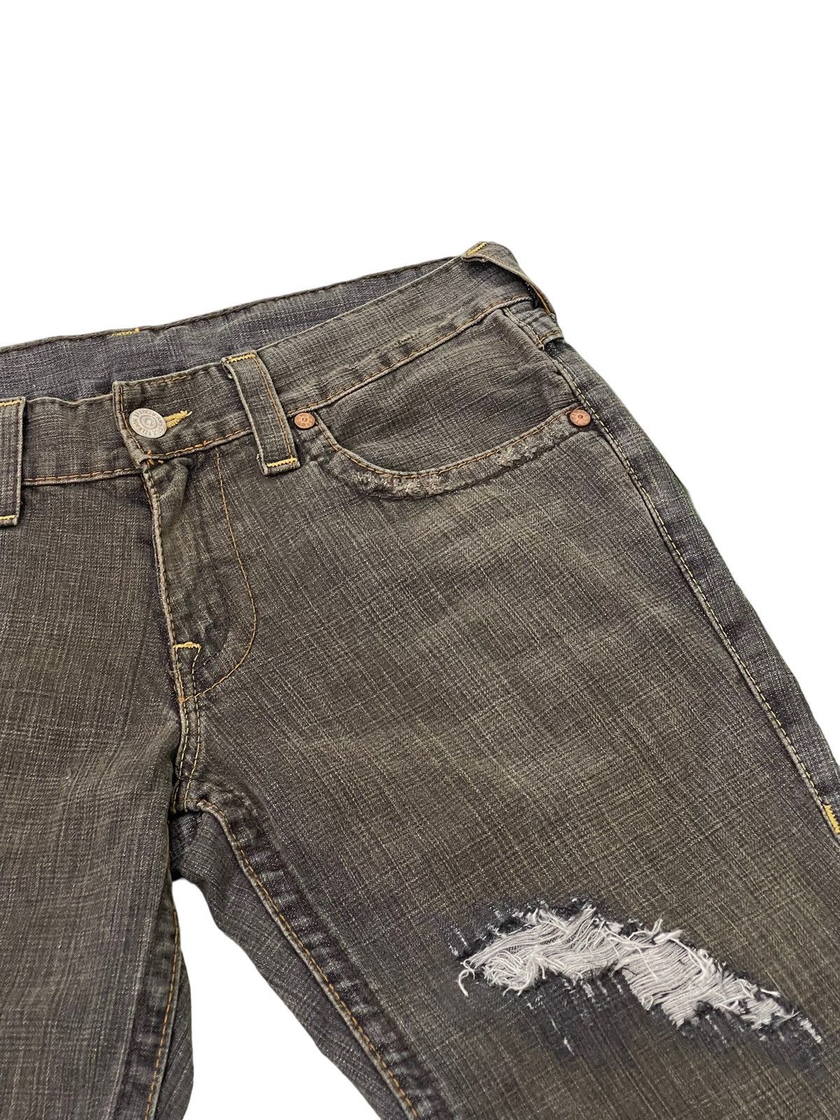 Japanese Brand Flare Jeans True Religion USA Distress Boot Cut 6🟦0 Size US 34 / EU 50 - 9 Thumbnail